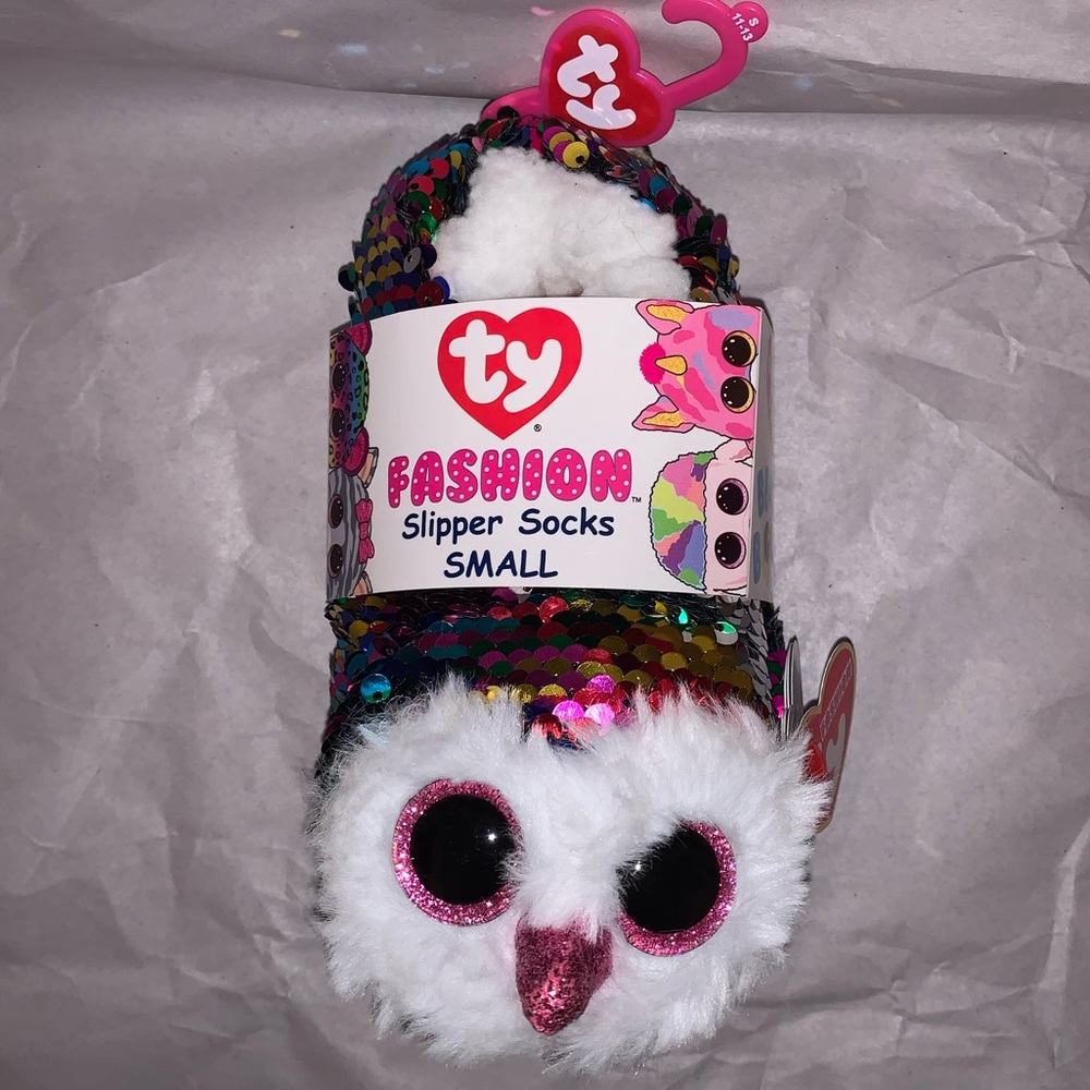 sequin slippers  kids 11-13 Small Ty brand NWT